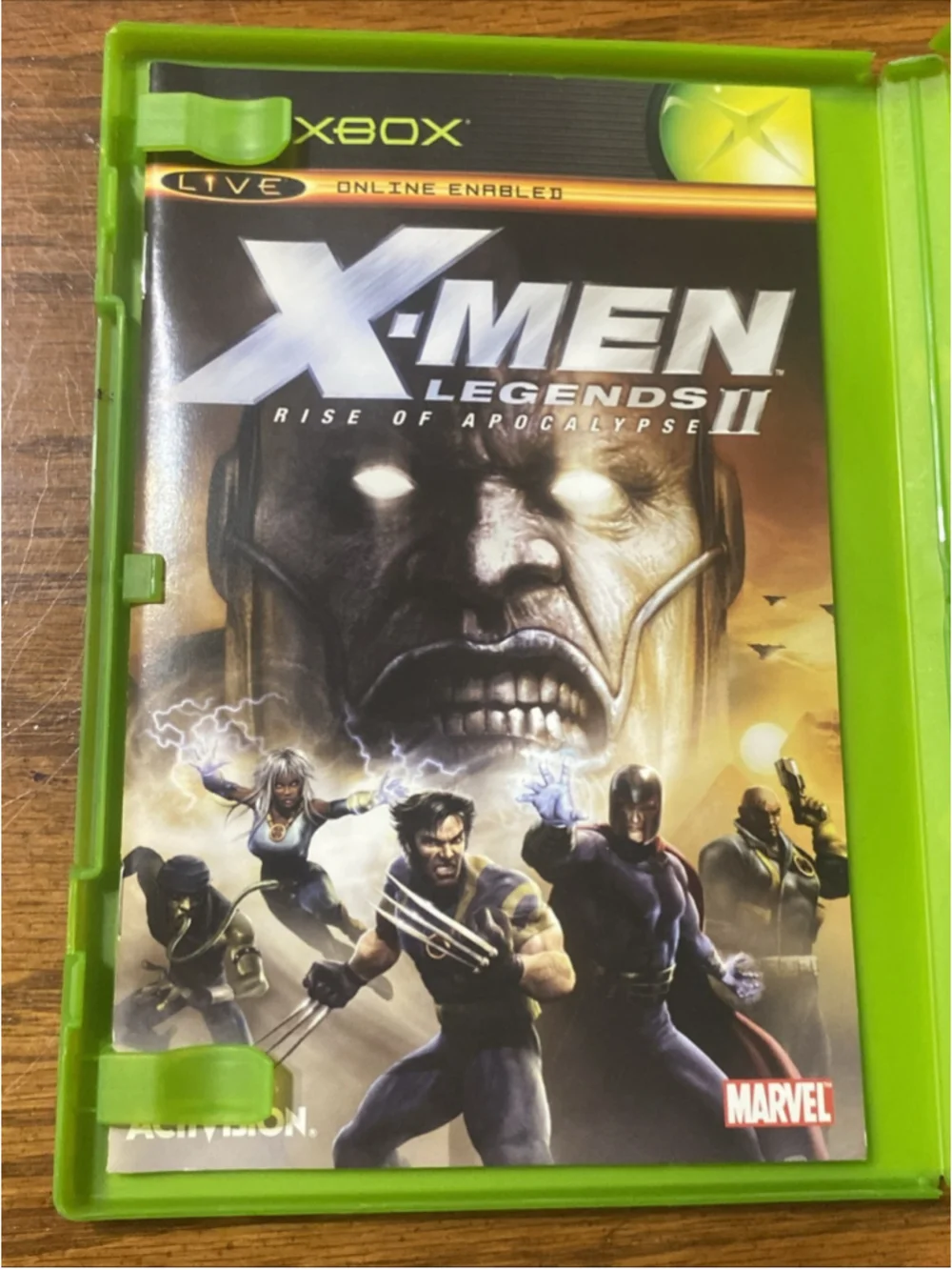 X-Men Legends II 2: Rise of Apocalypse (Xbox, 2005) With Manual